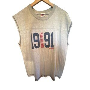 Vintage Planet Hollywood Gray Tank Top‎ XL Mens 1998